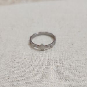 Silver Cross Ring